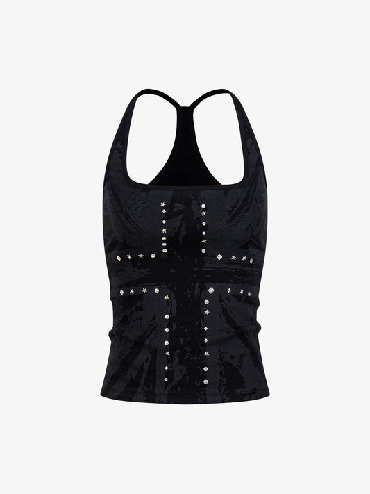 Top sin manga Racerback