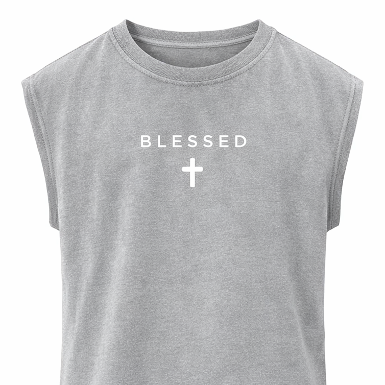 Camiseta Blessed sin mangas