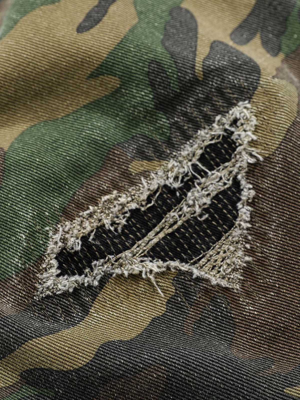 Pantalones ripped camuflaje