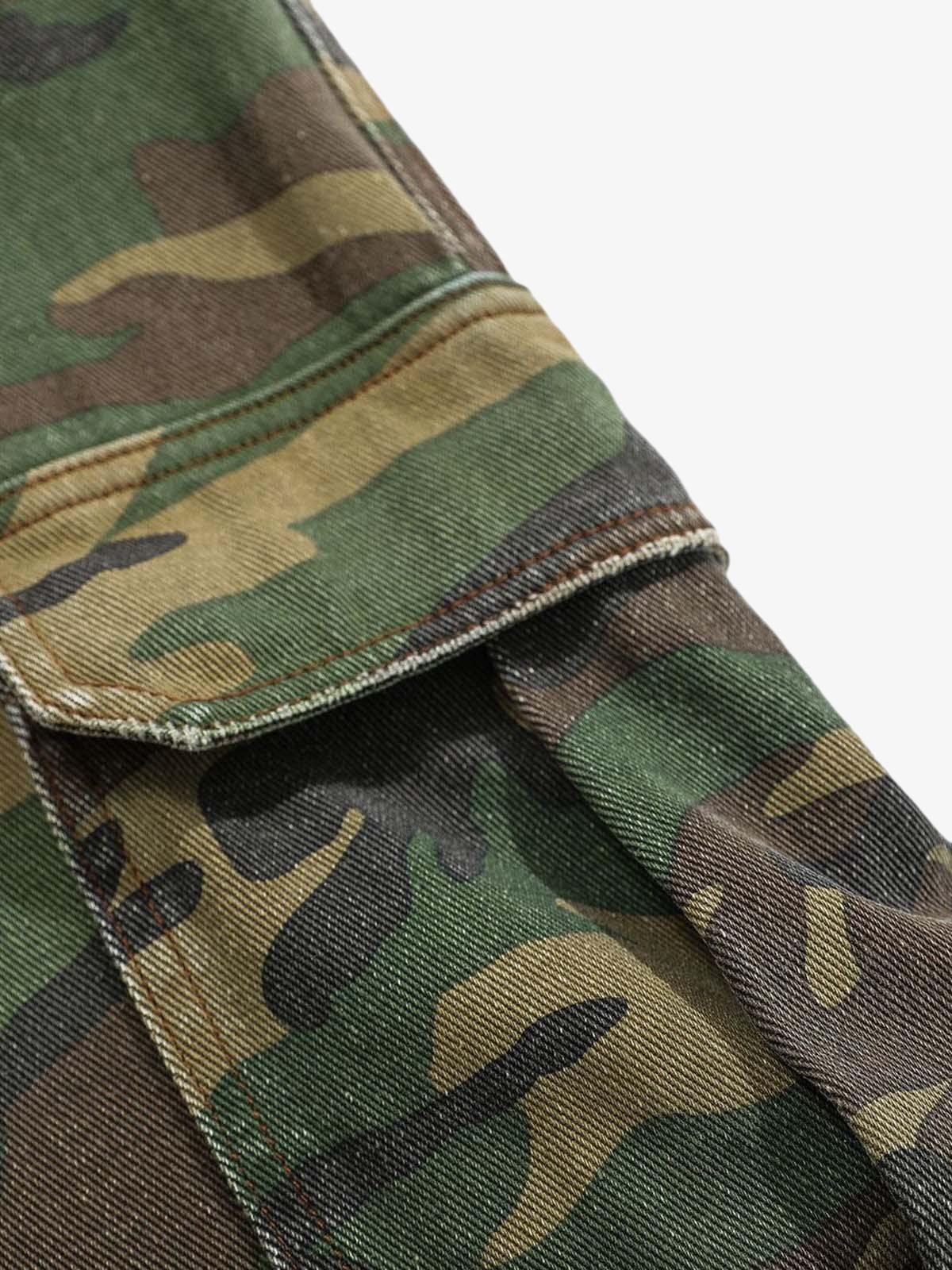 Pantalones ripped camuflaje